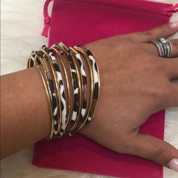 LEOPARD BANGLE BRACELET SET - Picture 4 of 7